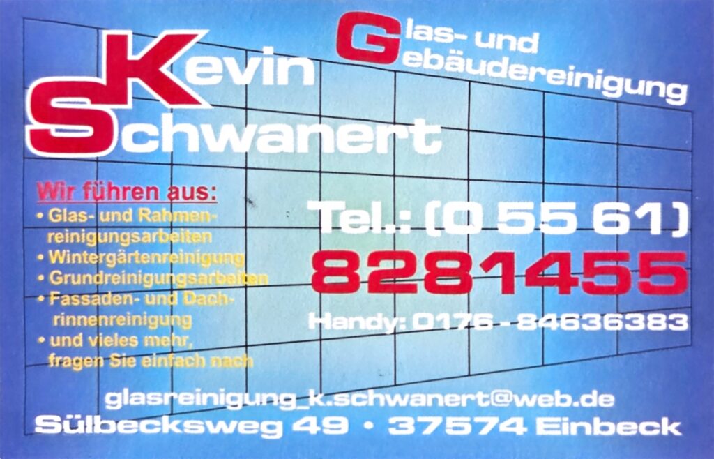 Glas und Gebäudereinigung Kevin Schwanert